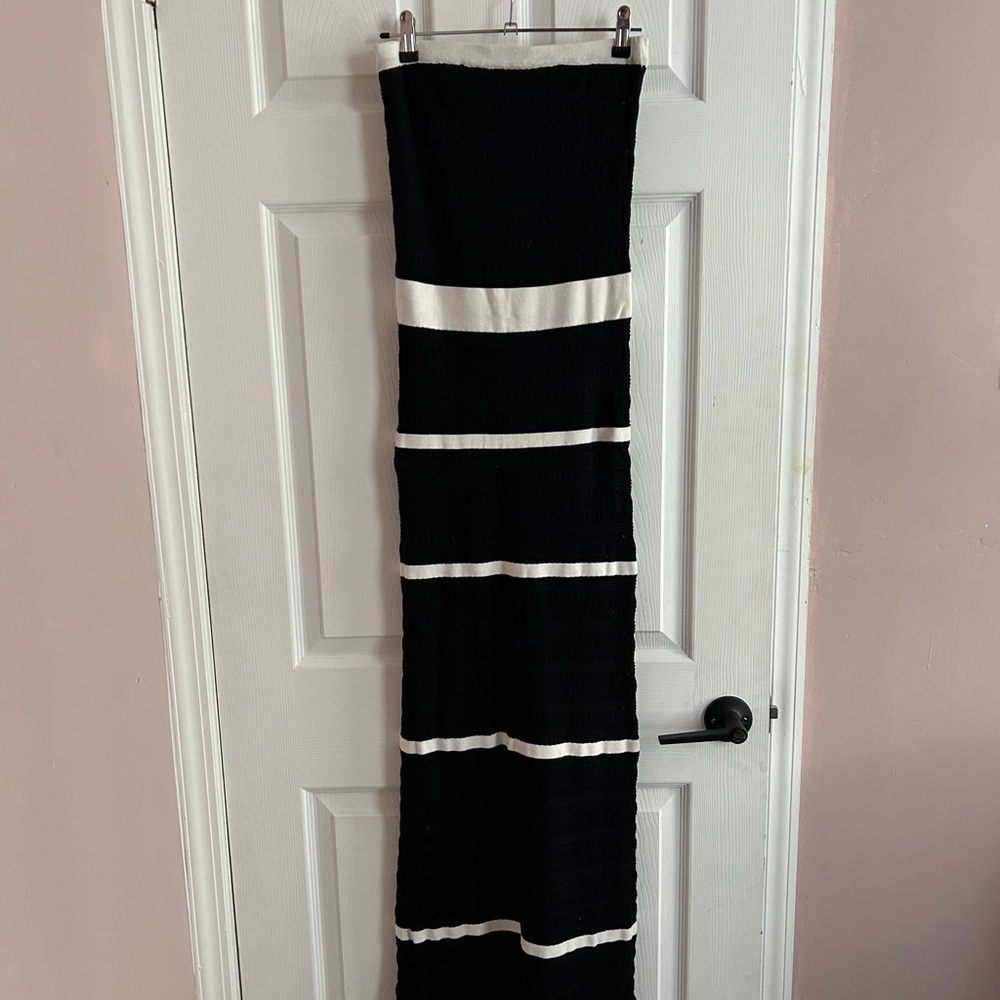 Strapless knit sun dress